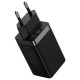 Baseus GaN 2xUSB C 1xUSB 65W fast charger Baseus GaN5 Pro + USB C - USB C 100W cable - black