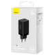 Baseus GaN 2xUSB C 1xUSB 65W fast charger Baseus GaN5 Pro + USB C - USB C 100W cable - black