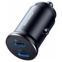Joyroom JR-CCN06 30W 2x USB-C mini car charger metal - black