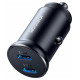 Joyroom JR-CCN06 30W 2x USB-C mini car charger metal - black