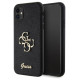 Guess GUHCN61HG4SGK case for iPhone 11 / Xr - black Glitter Script Big 4G