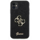 Guess GUHCN61HG4SGK case for iPhone 11 / Xr - black Glitter Script Big 4G