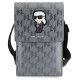 Karl Lagerfeld Bag KLWBSAKHPKG case - silver Saffiano Monogram Ikonik