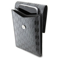 Karl Lagerfeld Bag KLWBSAKHPKG case - silver Saffiano Monogram Ikonik