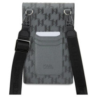 Karl Lagerfeld Bag KLWBSAKHPKG case - silver Saffiano Monogram Ikonik