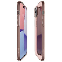 Spigen Crystal Flex iPhone 15 Plus Case - Pink/Transparent