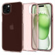 Spigen Crystal Flex iPhone 15 Plus Case - Pink/Transparent