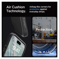 Spigen Crystal Hybrid iPhone 15 Pro Case - Black