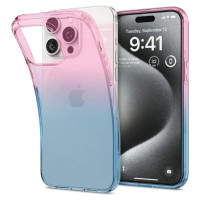 Spigen Liquid Crystal iPhone 15 Pro Case - Pink/Blue
