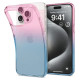 Spigen Liquid Crystal iPhone 15 Pro Case - Pink/Blue