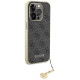 Guess GUHCP15LGF4GGR iPhone 15 Pro 6.1" gray/gray hardcase 4G Charms Collection