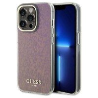 Guess GUHCP15LHDECMP iPhone 15 Pro 6.1" pink/pink hardcase IML Faceted Mirror Disco Iridescent