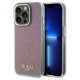 Guess GUHCP15LHDECMP iPhone 15 Pro 6.1" pink/pink hardcase IML Faceted Mirror Disco Iridescent