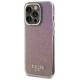 Guess GUHCP15LHDECMP iPhone 15 Pro 6.1" pink/pink hardcase IML Faceted Mirror Disco Iridescent