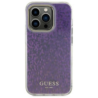 Guess GUHCP15LHDECMP iPhone 15 Pro 6.1" pink/pink hardcase IML Faceted Mirror Disco Iridescent