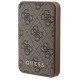 Guess Powerbank 15W GUPB5LP4GEGW 5000mAh brown/brown 4G Leather Metal Logo