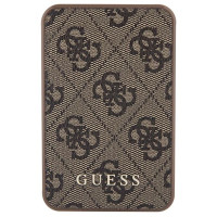 Guess Powerbank 15W GUPB5LP4GEGW 5000mAh brown/brown 4G Leather Metal Logo