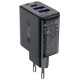 Acefast A57 PD 35W GaN charger 2 x USB-A + USB-C with 3 ports - black
