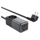 Acefast Z2 GaN 75W PD desktop charger 3x USB-C 2x USB-A - black and gray