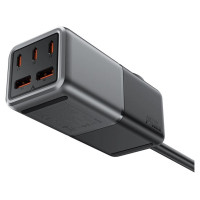 Acefast Z2 GaN 75W PD desktop charger 3x USB-C 2x USB-A - black and gray