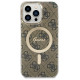 Guess IML 4G MagSafe Case for iPhone 15 Pro Max - Brown