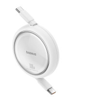 Baseus Free2Draw Mini USB-C - USB-C 100W 1m retractable cable - white