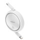 Baseus Free2Draw Mini USB-C - USB-C 100W 1m retractable cable - white