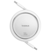 Baseus Free2Draw Mini USB-C - USB-C 100W 1m retractable cable - white