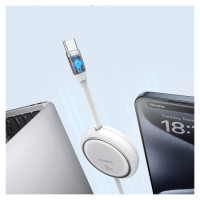 Baseus Free2Draw Mini USB-C - USB-C 100W 1m retractable cable - white