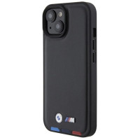 BMW BMHCP15S22PTDK iPhone 15 6.1" black/black Leather Stamp Tricolor