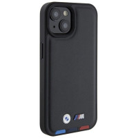 BMW BMHCP15S22PTDK iPhone 15 6.1" black/black Leather Stamp Tricolor