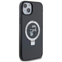 Karl Lagerfeld KLHMP15MHMRSKCK iPhone 15 Plus 6.7"black/black hardcase Ring Stand Karl&Choupette MagSafe