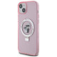 Karl Lagerfeld KLHMP15SHMRSKCP iPhone 15 6.1" pink/pink hardcase Ring Stand Karl&Choupette MagSafe