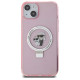 Karl Lagerfeld KLHMP15SHMRSKCP iPhone 15 6.1" pink/pink hardcase Ring Stand Karl&Choupette MagSafe
