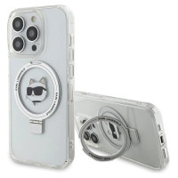 Karl Lagerfeld KLHMP15XHMRSCHH iPhone 15 Pro Max 6.7" white/white hardcase Ring Stand Choupette Head MagSafe
