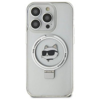 Karl Lagerfeld KLHMP15XHMRSCHH iPhone 15 Pro Max 6.7" white/white hardcase Ring Stand Choupette Head MagSafe