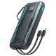 Joyroom JR-L017 22.5W 10000mAh Powerbank with built-in USB-C / Lightning cables - black