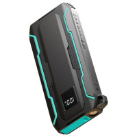 Joyroom JR-L017 22.5W 10000mAh Powerbank with built-in USB-C / Lightning cables - black