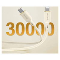 Dudao L7SF 2in1 cable USB-C - USB-C / Lightning 100W 1.2m - beige