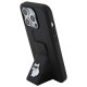 Karl Lagerfeld Gripstand Saffiano Choupette Pins case for iPhone 15 Pro - black