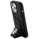 Karl Lagerfeld Gripstand Saffiano Karl&Choupette Pins case for iPhone 15 Pro Max - black