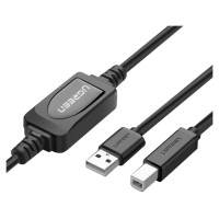 Ugreen US122 USB-B USB-A 2.0 printer cable 10m - black