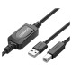 Ugreen US122 USB-B USB-A 2.0 printer cable 10m - black