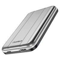 Choetech B655 mini wireless magnetic powerbank 5000mAh - silver