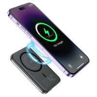 Choetech B655 mini wireless magnetic powerbank 5000mAh - silver