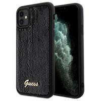 Guess Sequin Script Metal case for iPhone 11 / Xr - black