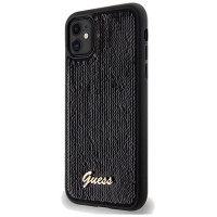 Guess Sequin Script Metal case for iPhone 11 / Xr - black