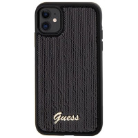 Guess Sequin Script Metal case for iPhone 11 / Xr - black