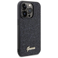 Guess Disco Metal Script case for iPhone 14 Pro - black