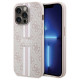 Guess 4G Printed Stripes MagSafe case for iPhone 15 Pro - pink